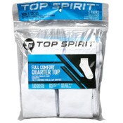 Wholesale - 5pk WHITE FULL CUSHIONED QUARTER SOCKS, UPC: 191730263770